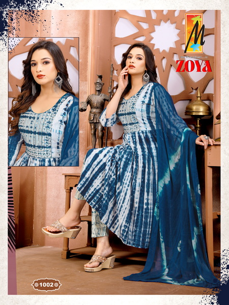 Master Zoya Reyon Designer Kurti Bottom With DupattaCollection